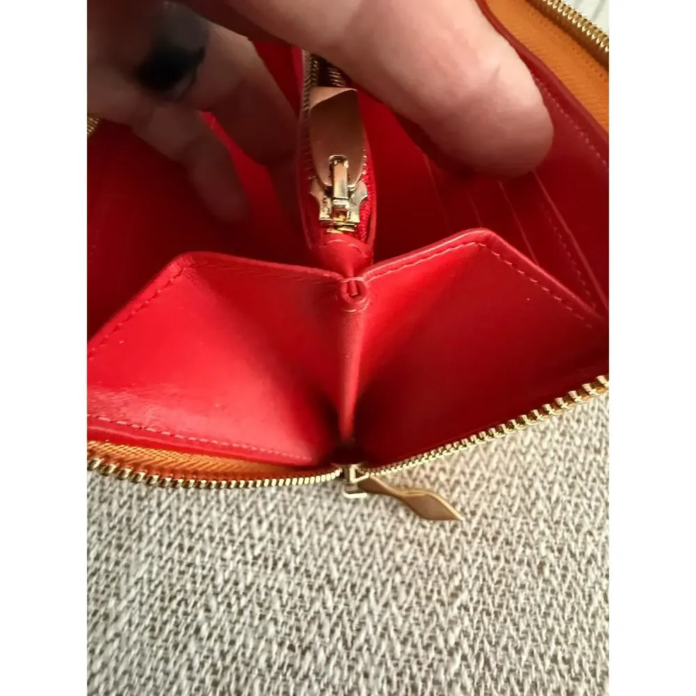 Christian Louboutin Yellow Multicolor Calfskin Panettone Spiked Zippy Wallet